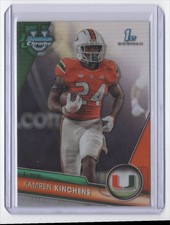 2023 Bowman Chrome U Refractor Kamren Kinchens Miami Hurricanes #62 Bowman 1st