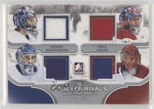2012 ITG Forever Rivals Series Quad Jersey Silver James Reimer Carey Price 1pc9