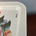 Vintage Folding Floral Metal Lap Tray TV Retro Mid Century Bed — photo 4