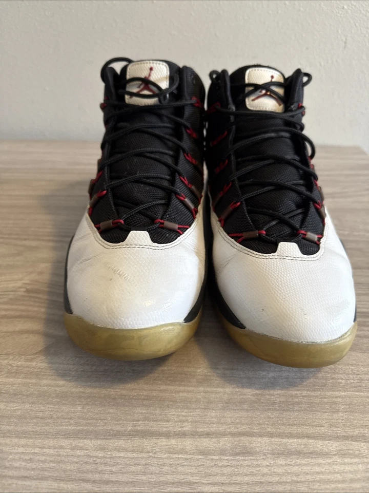 Zapatillas de baloncesto Air Jordan 616846-102 Prime Flight para hombre blancas negras talla 10 Foto 3 de 4