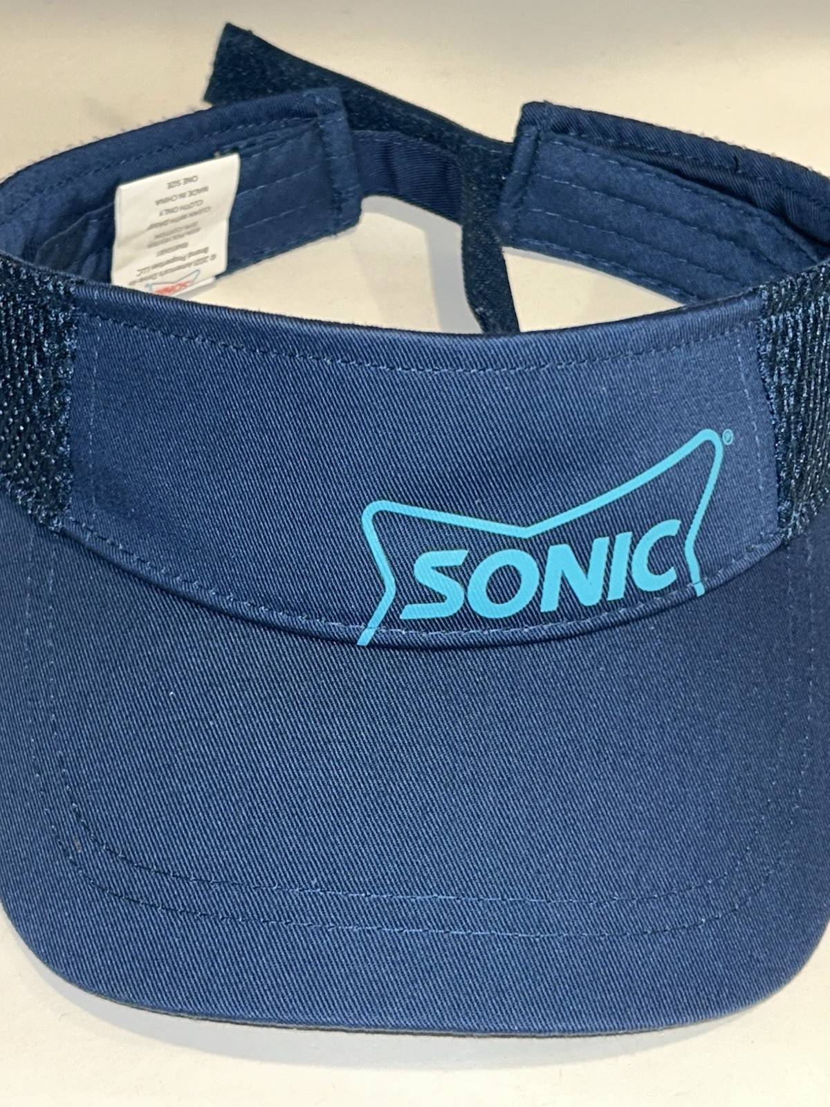 SONIC VISOR HAT CAP ADJUSTABLE STRAPBACK BLUE - image 7