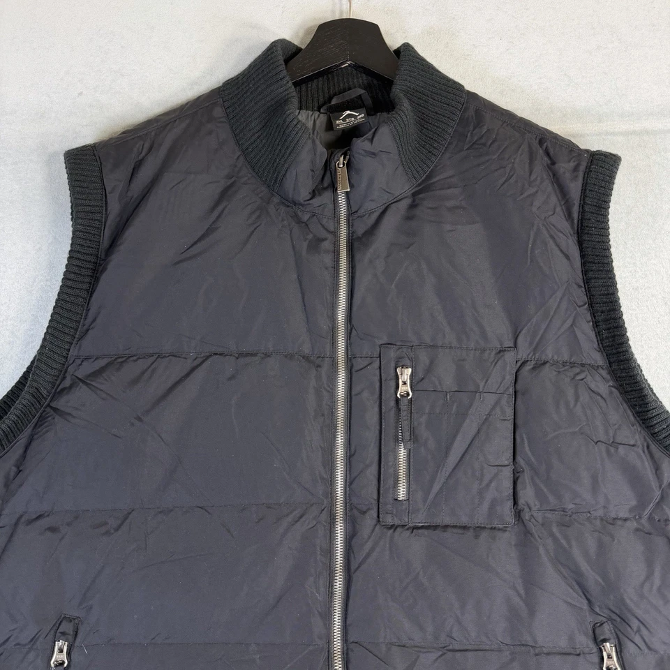 Chaleco acolchado Air Jordan para hombre 3XL negro bolsillos con cremallera utilitario Nike Y2K Foto 2 de 4