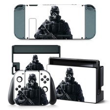 Nintendo Switch Skin Design Foils Sticker Protective Foils Set - Soldier Motif