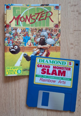 Grand Monster Slam (Rainbow Arts 1989) Amiga (Disk, Manual, Box)