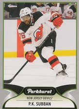 P.K. SUBBAN ~ 2021-22 Parkhurst SILVER BORDER #113 ~ New Jersey Devils ~ SP