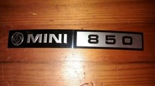 NOS FACTORY BL MK3 MINI REAR BADGE FOIL INSERT, MINI 850 MK3, 1970S MINI