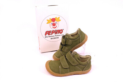 Kinder Schuhe Ricosta Pepino Tony oliv grün Lauflernschuhe