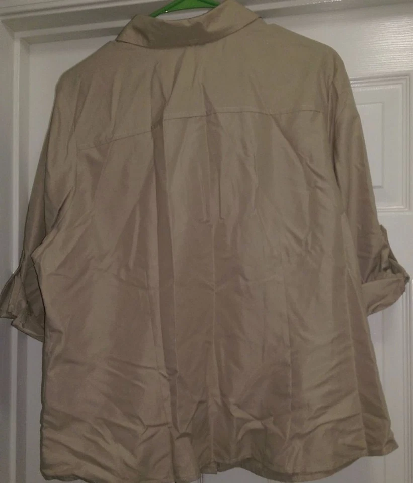 Camisa Top Blusa Joanna Mujer Talla XL X Grande Tostada NUEVA Foto 3 de 3