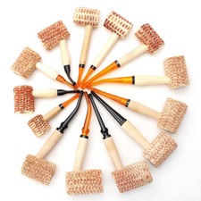 Pack of 5 Handmade Wooden Corn Cob Pipe Bent Straight Stem Corncob Tobacco Pipe