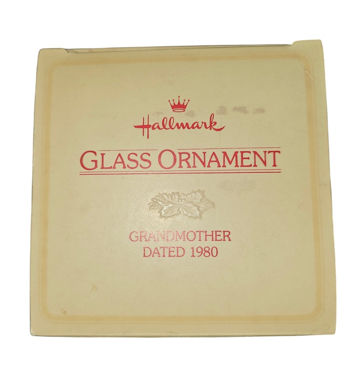 アンティーク雑貨 0301 Vintage 1980 Hallmark Grandmother Glass Christmas 3