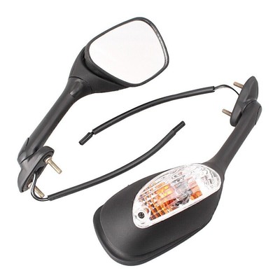 Rear View Rearview Side Mirrors Turn Signal Lamp For SUZUKI GSXR600/750 GSXR1000