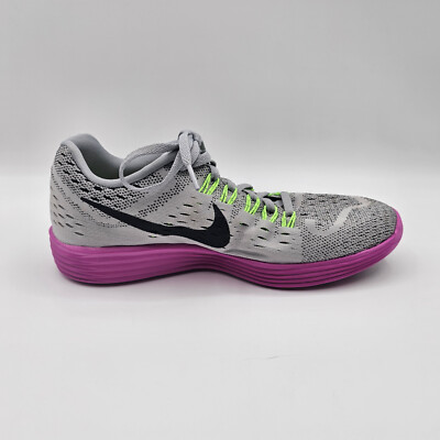 Nike LunarTempo Wolf Grey/Black-Fuchsia Flash Womens Shoes 705462-003 Size 