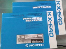 Pioneer KX-E40 autoradio cassette notice utilisation mode d' emploi