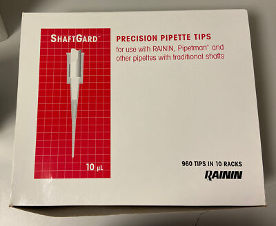 Mettler Toledo Rainin ShaftGard Präzisions-Pipettenspitzen 10 ul x 96 Spitzen