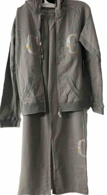 BCBG Maxazria Large Mist grey Women’s tracksuit BC13683J new Pants/Jacket 
