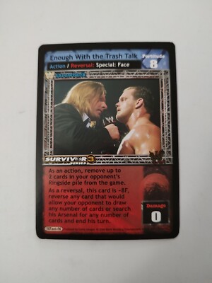Enough With the Trash Talk x2 - Survivor Series 3 - WWE Raw Deal CCG NM