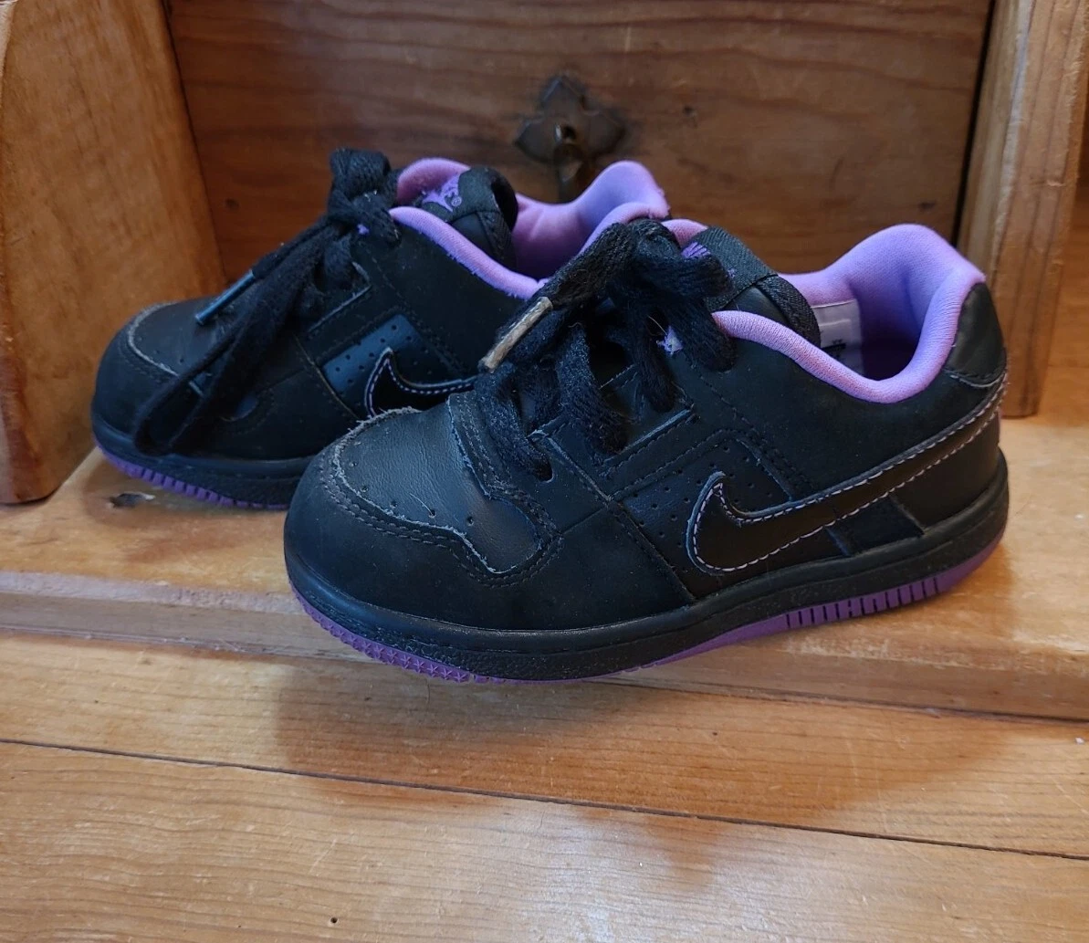 Nike air force top 1 black purple