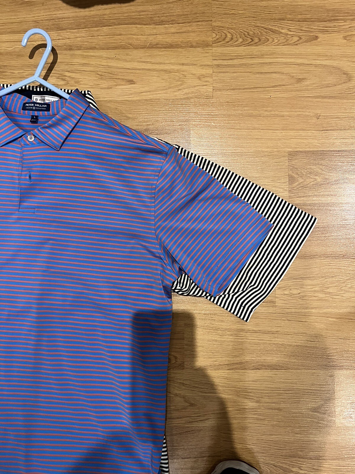 Peter Millar Golf Shirt Size Large(Extra Large True Size) Royal Lytham