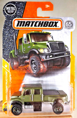 2017 Matchbox 22/125 MBX Construction 1/20 INTERNATIONAL CXT Green w/DrkFlowerSp