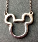 DISNEY MICKEY MOUSE head necklace  with white stones around head — photo 9