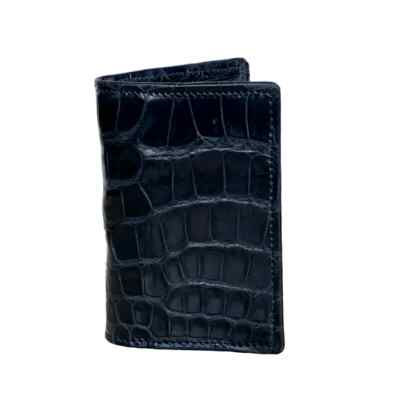 Giovanna Barrios Alligator Modern Wallet - Black