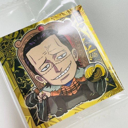 One Piece Great Pirate Seal Wafer LOG.4 SW4-10 Mr. 0 Crocodile Sticker Bandai - Picture 3 of 5