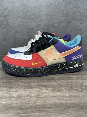 07 Lv8 La Map Af1 Nike Air Force What The LA Size 12 Mens Multi Color