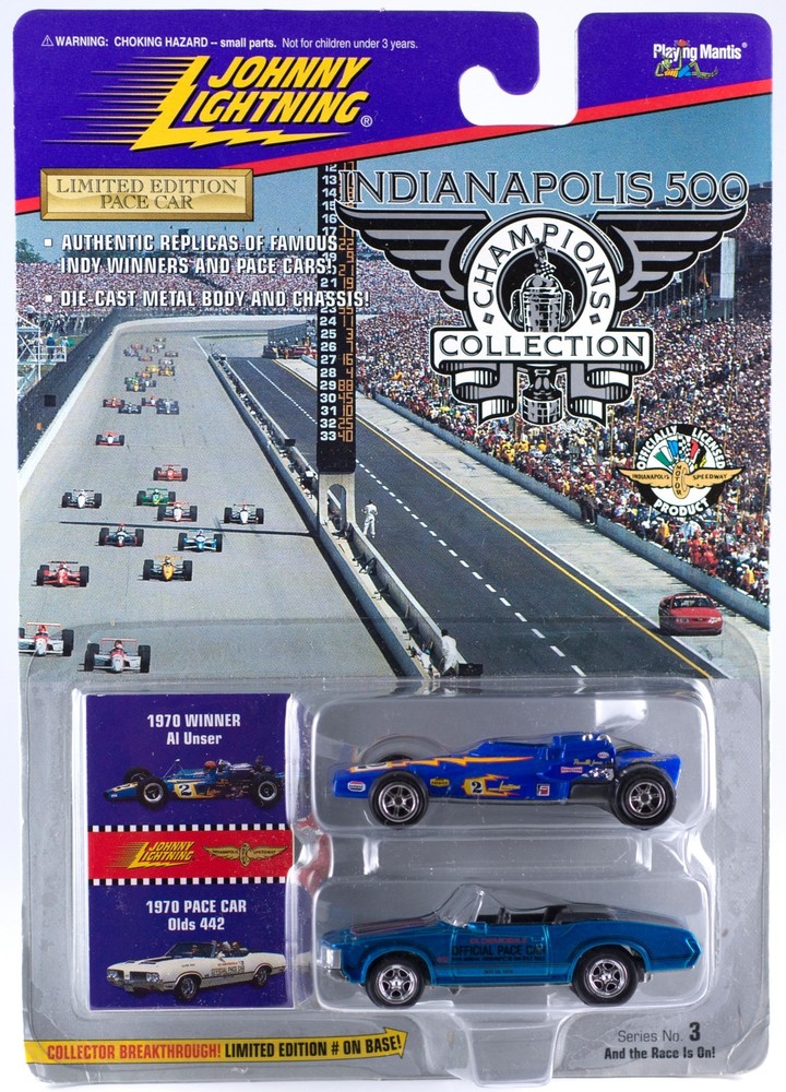Johnny Lightning Indianapolis 500 Champions Al Unser & 1970 Olds 442 MOC