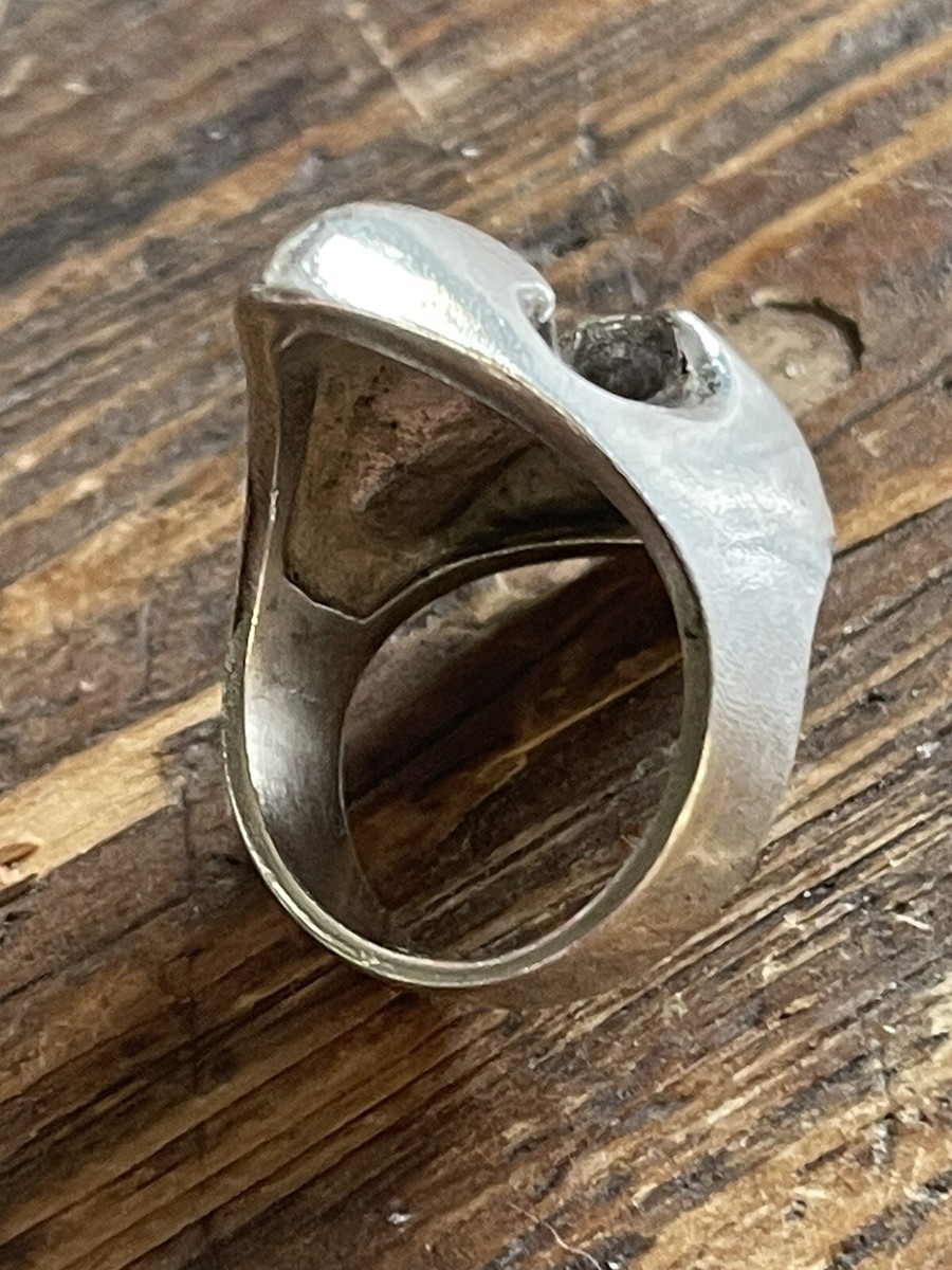 Bague à dôme de 4 mm en or 14 carats
