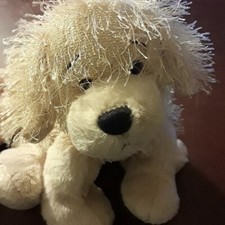 Webkinz Lil  Kinz Golden Retriever HS010 Ganz Tan Curly Fur Pup NO CODE