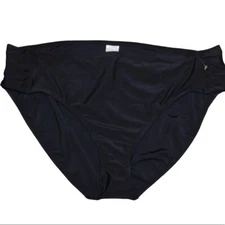 New Ava & Viv BLACK Slimming SWIM BOTTOMS Plus Size 24W / 26W NWOT