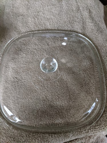 PYREX VINTAGE TURQUOISE SNOWFLAKE 10" SKILLET PYROCERAM NEW WITH BOOKLET NO BOX - Picture 9 of 10