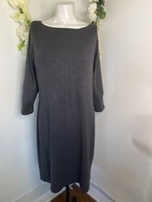 GAP Womens Shift Tee Dress Scoop Boat Neck 3/4 Sleeve Gray Large Modal Vintage