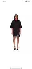 Valentino Black VLTN Short Hoodie Dress S