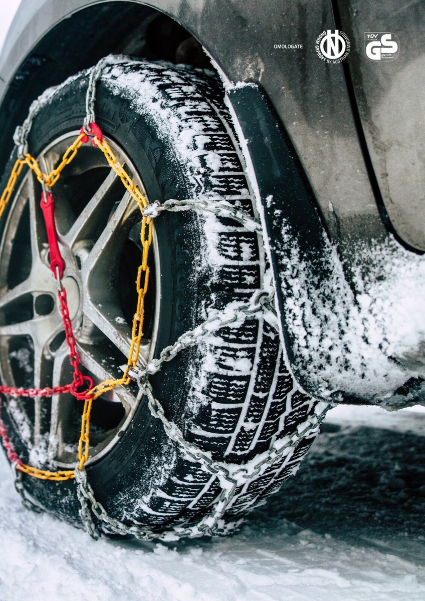 SMC Catene Da Neve Omologate Ö-Norm TUV 9mm - Compatibili Con Pneumatici 215/65 R16 - Gruppo 120 - Foto 8