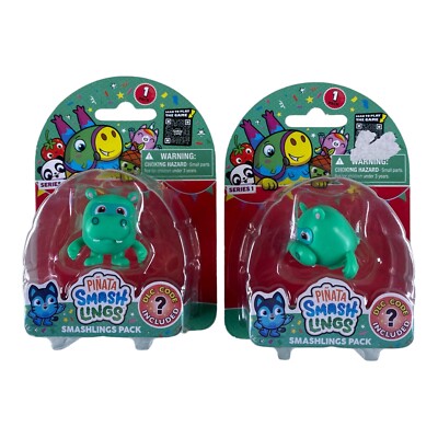 Piñata Smashlings Series 1 Drake Figure With Codes New Hippo 2 PACK NEW