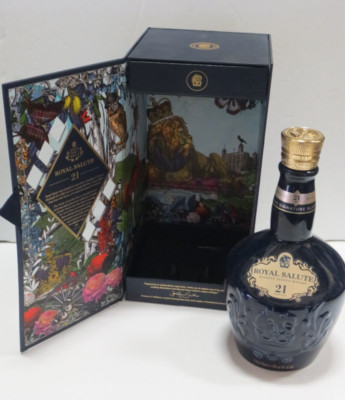 ROYAL SALUTE BLEDNED SCOTCH WHISKY THE SIGNATURE BLEND BOXED **EMPTY BOTTLE***