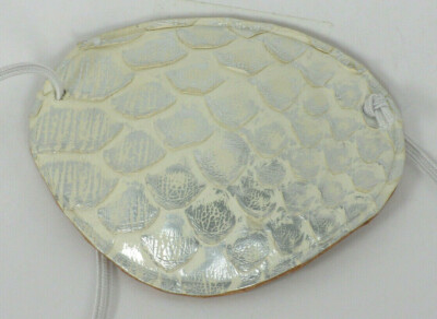 PYTHON METALLIC Leather-Replaceable Elastic, Hand Made   -WORLD'S BEST EYE PATCH