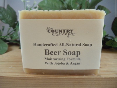 Beer All Natural Bath & Body Soap - Handcrafted   Hand Poured   Organic   Vegan 