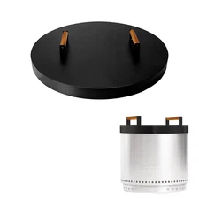 Firepit Snuffer Lid for Solo Stove Yukon with 2 Handles, Range 2.0 & 1.0-15