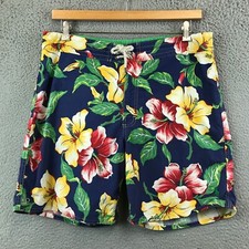 Vintage Polo Ralph Lauren Hibiscus Hawaiian Swim Trunks 36