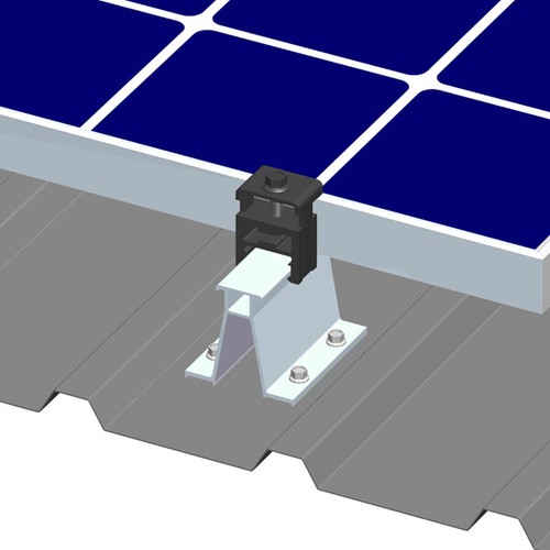 4 or 10 MageFoot Rail-less Solar Mount Kit Standing Seam, Trapezoidal Metal Roof - Picture 1 of 12
