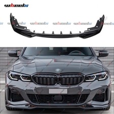 M Sport Front Bumper Lip Spoiler Gloss Black For Bmw G20 330i M340i 2019-2022 M Sport Front Bumper Lip Spoiler Gloss Black For Bmw G20 330i M340i 2019-2022