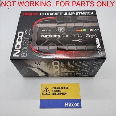 NOCO Boost X GBX75: 2500A UltraSafe Jump Starter   12V [GBX75] -NOT WORKING-