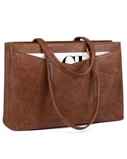 Laptop Bag for Women,17.3 Inch Laptop Tote Bag for Women,Vintage Leather Work...