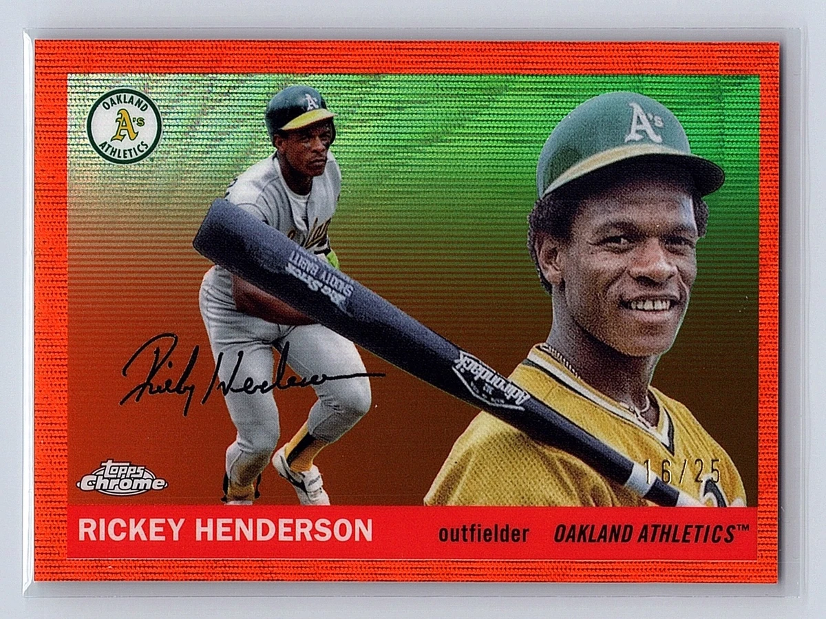 Topps Rickey Henderson Baseball Serial Numbered Sports Trading 