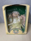 Cabbage Patch Kids 1983 Preemie Doll Blue Eyes Yellow Lace Dress & Bonnet