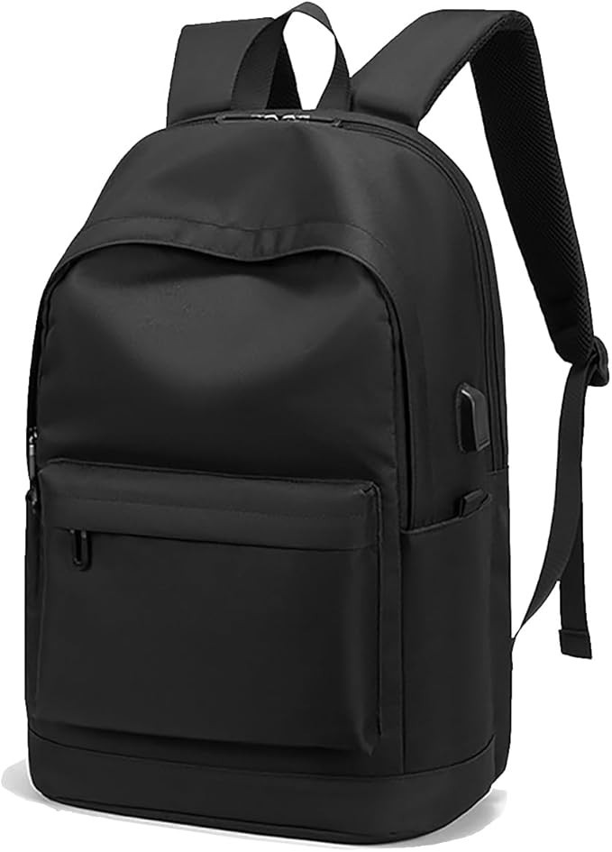 Zaino PC Leggero Borsa Notebook Portatile per Lavoro Università Scuola Nero KM10