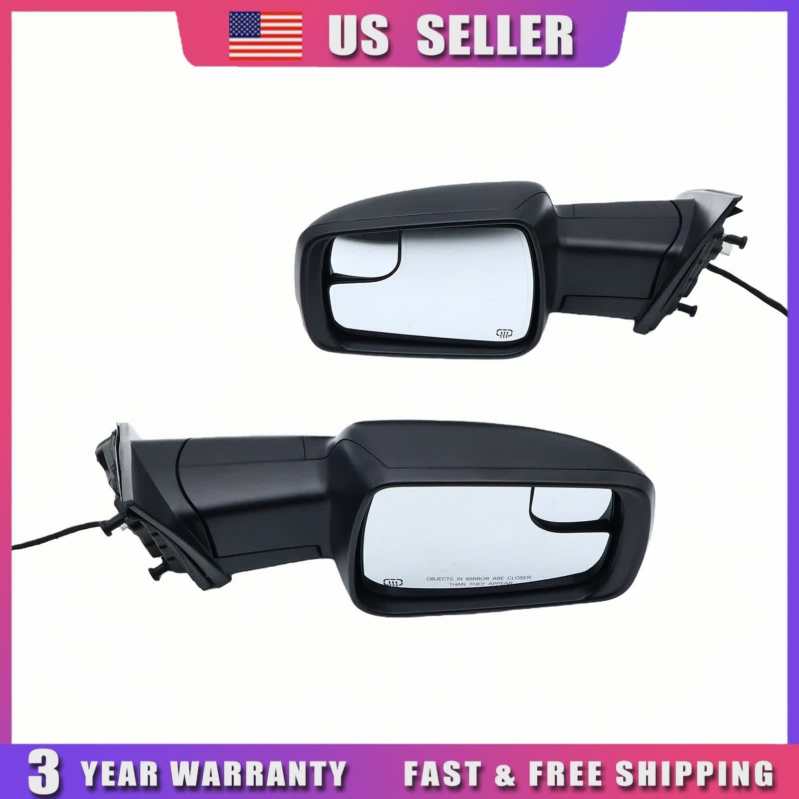 Mirrors w/Heated Turn Signal Left & Right Side For 2019-2024 Ram 1500 Pair thumbnail 18