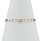 Bracelet Mail Curb Tiffany & Co. 7 1/2" Argent Sterling 925 Or Jaune 18k
